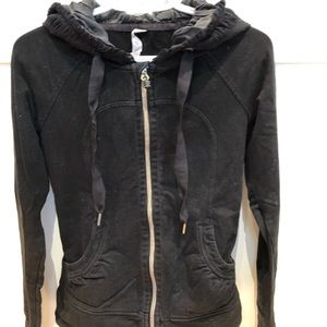 Black Lululemon zip up hoodie
